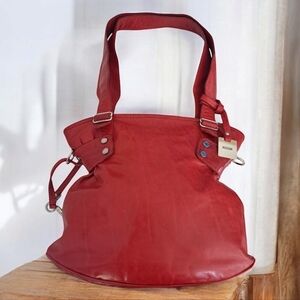 Rudsak red leather shoulder bag Made in Canada Handbag